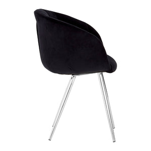 Vogue Black Velvet Dining Chair