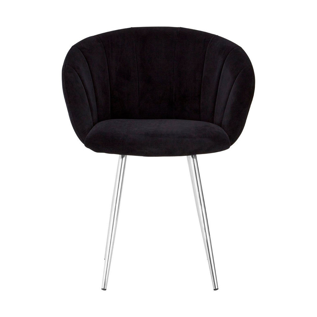 Vogue Black Velvet Dining Chair