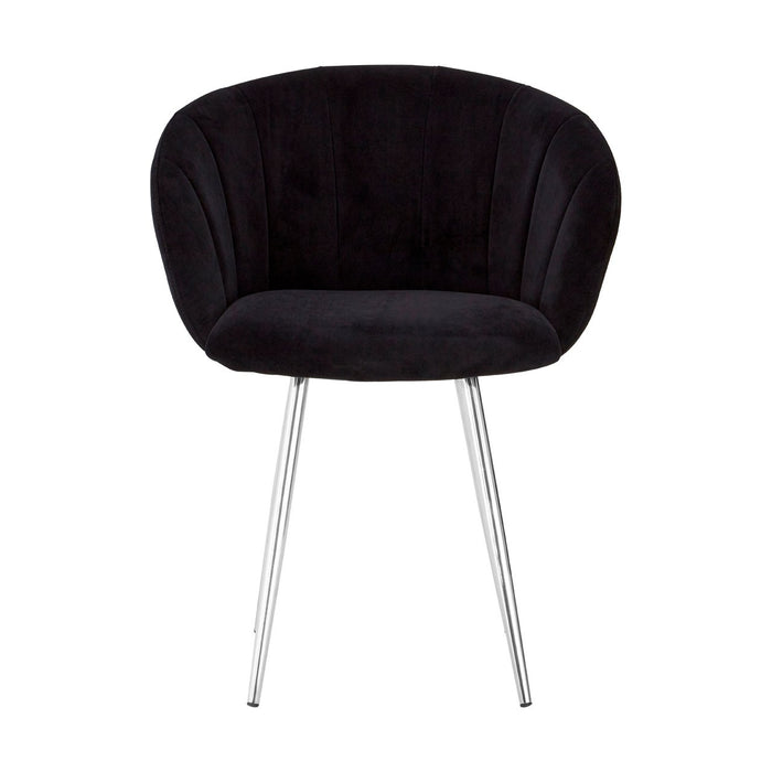 Vogue Black Velvet Dining Chair