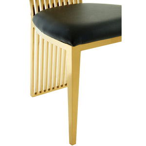 Eliza Gold Finish Dining Chair