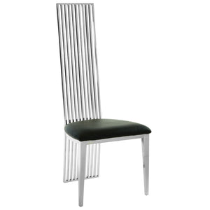 Eliza Silver Finish Dining Chair