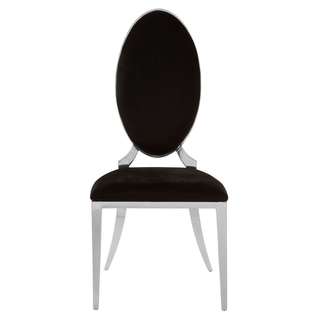 Eliza Black Velvet Dining Chair