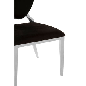 Eliza Black Velvet Dining Chair