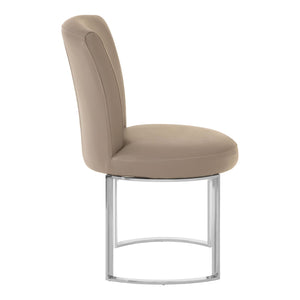 Eliza Grey Faux Leather Dining Chair