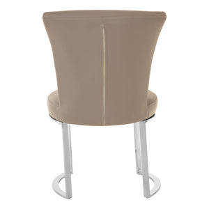 Eliza Grey Faux Leather Dining Chair