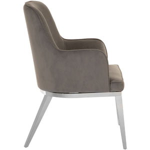 Eliza Soft Grey Velvet Dining Chair