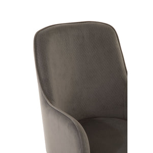 Eliza Soft Grey Velvet Dining Chair