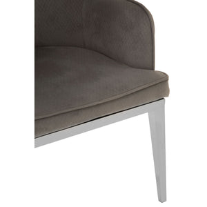 Eliza Soft Grey Velvet Dining Chair