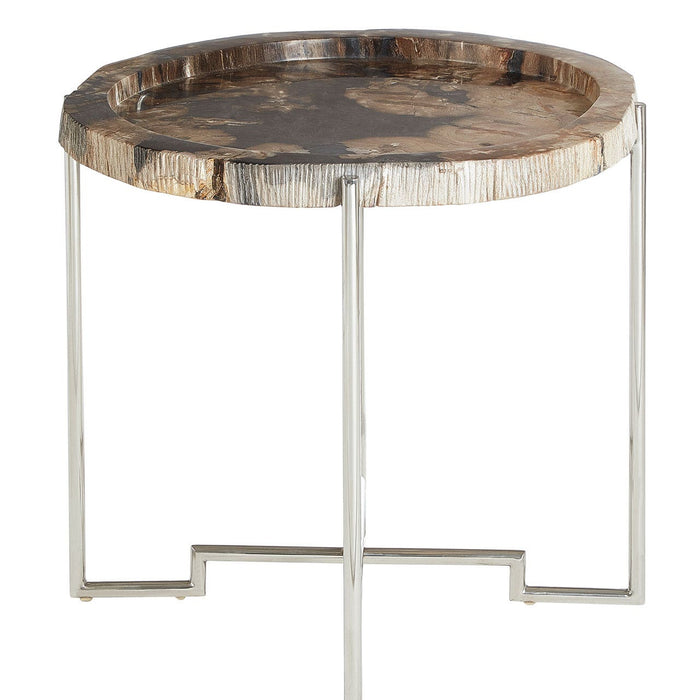 Relic Round/ Stainless Steel Base Side Table