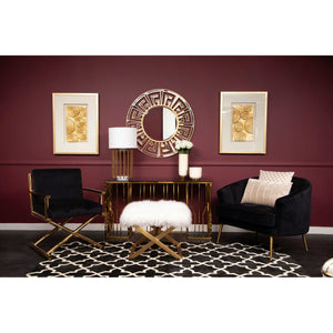 Hendricks Black Velvet Chair