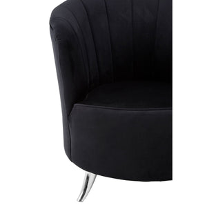 Maci Blue, Black Tub Chairs