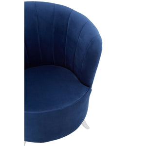 Maci Blue, Black Tub Chairs