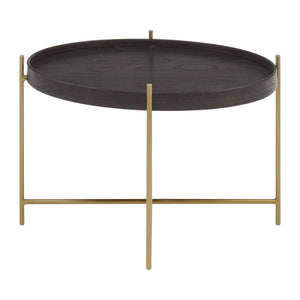 Lino Medium Black / Gold Side Table