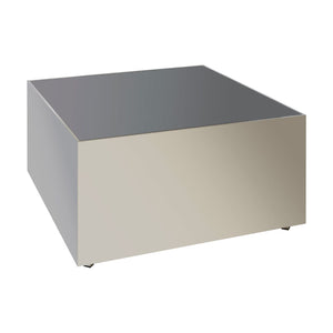 Carlox Square Chrome Finish Coffee Table