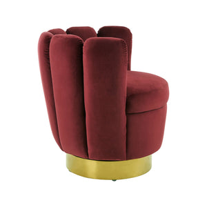 Beauly Wine Velvet Chair