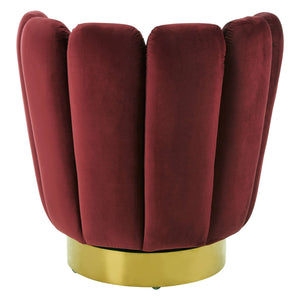 Beauly Wine Velvet Chair