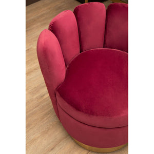 Beauly Wine Velvet Chair