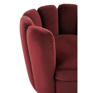 Beauly Wine Velvet Chair