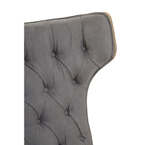 Vinsi Brown, Beige, Grey Leather Effect Chair With Winged Back