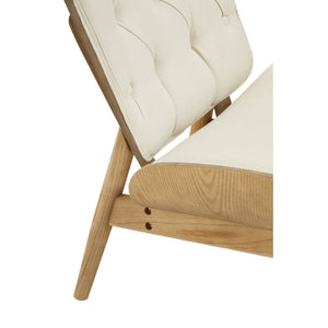 Vinsi Brown, Beige, Grey Leather Effect Chair With Winged Back