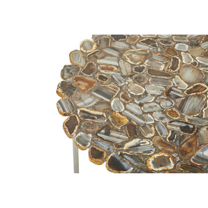 Agate Coffee Table With Cross Base