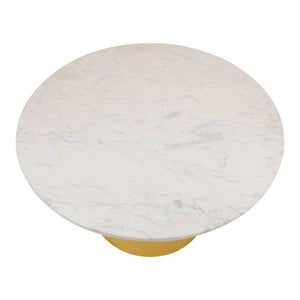 Rabia Coffee Table With White, Black Marble Top