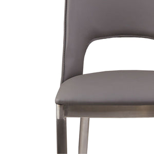 Gilden Grey Leather Effect Dining Chair