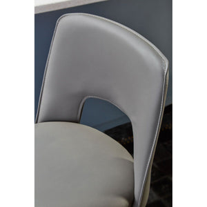 Gilden Blue, Grey Leather Effect Bar Chairs