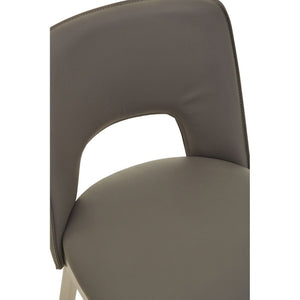 Gilden Blue, Grey Leather Effect Bar Chairs