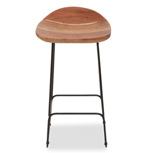 Nandri Black Frame Bar Stool