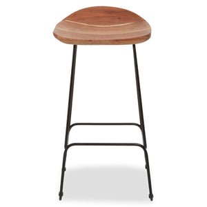 Nandri Black Frame Bar Stool