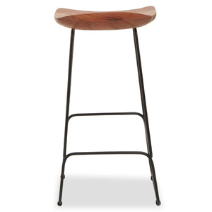 Nandri Black Frame Bar Stool