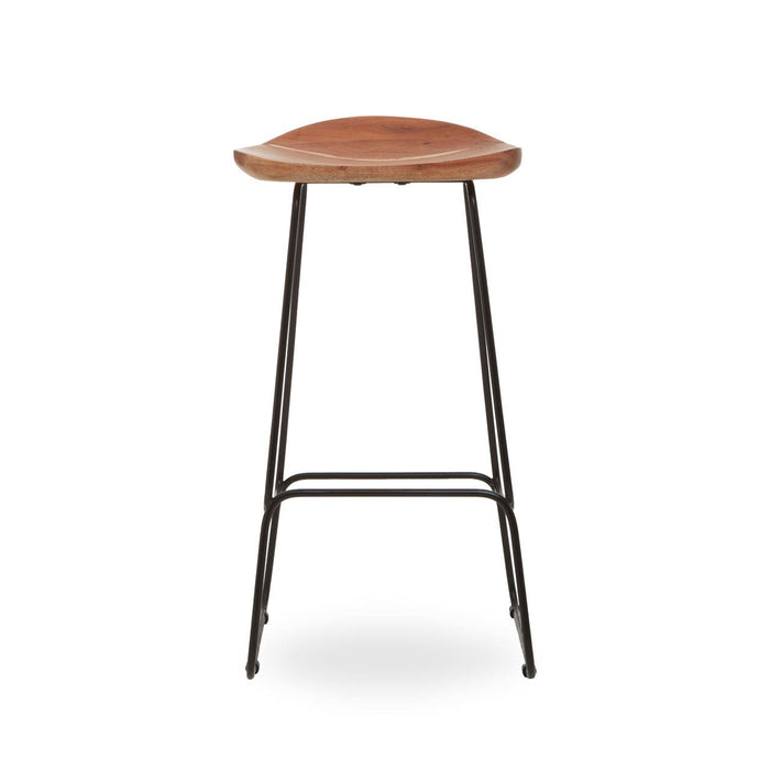 Nandri Black Frame Bar Stool