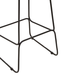 Nandri Black Frame Bar Stool