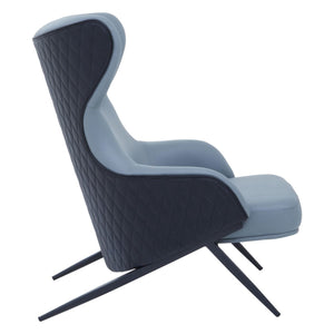 Kiev Black, Grey Arm Chair