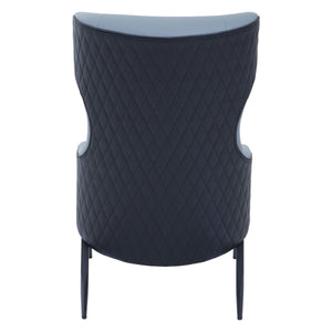 Kiev Black, Grey Arm Chair