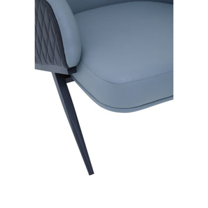 Kiev Black, Grey Arm Chair