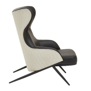 Kiev Black, Grey Arm Chair