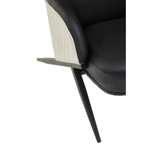 Kiev Black, Grey Arm Chair