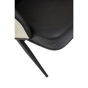 Kiev Black, Grey Arm Chair