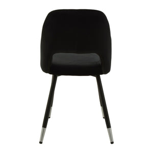 Warren Grey, Black Velvet Dining Chair