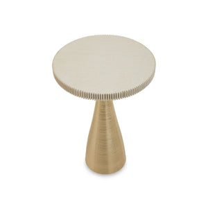 Martini White Stone Gold Side Table