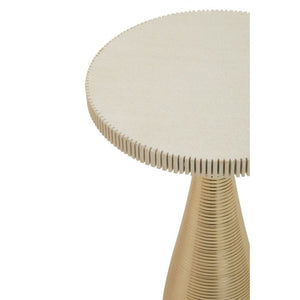 Martini White Stone Gold Side Table