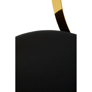 Azalea Black, Ivory Velvet Bar Stool