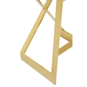 Azalea Ivory, Black And Gold Finish Bar Stool