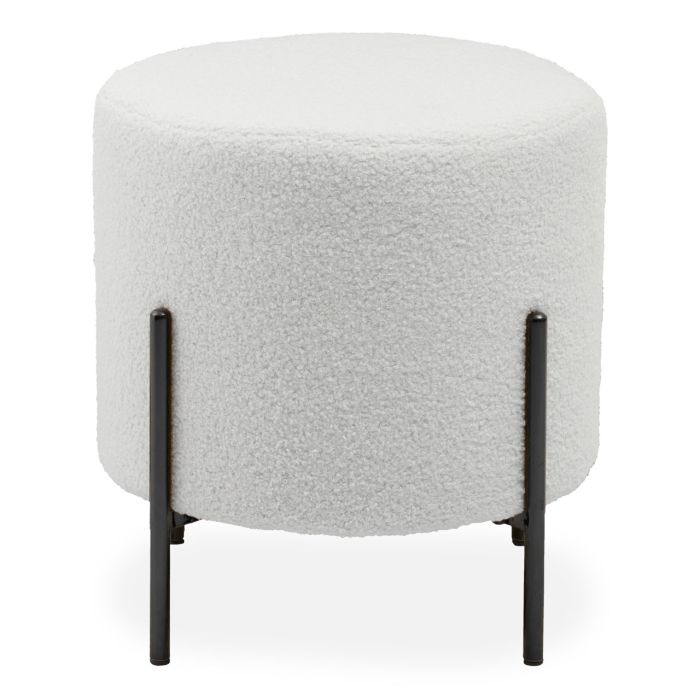 Yazmin Stool With Black Finish Legs