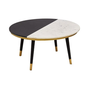 Nirav Assorted Marble And Wood Coffee Table