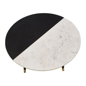 Nirav Assorted Marble And Wood Coffee Table