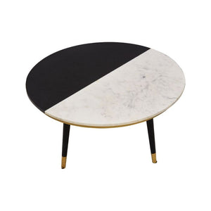 Nirav Assorted Marble And Wood Coffee Table