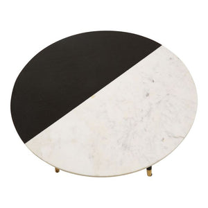 Nirav Assorted Marble And Wood Coffee Table